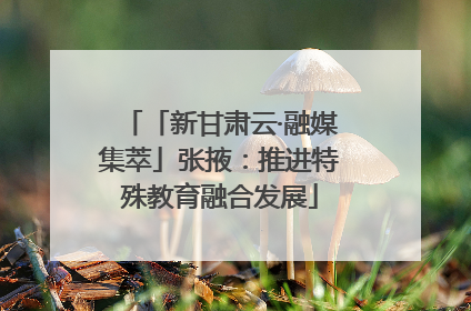 「新甘肃云·融媒集萃」张掖：推进特殊教育融合发展
