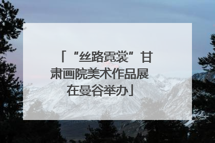 “丝路霓裳”甘肃画院美术作品展在曼谷举办