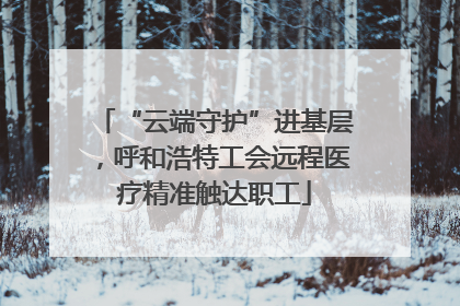 “云端守护”进基层，呼和浩特工会远程医疗精准触达职工