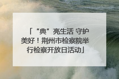 “典”亮生活 守护美好！荆州市检察院举行检察开放日活动