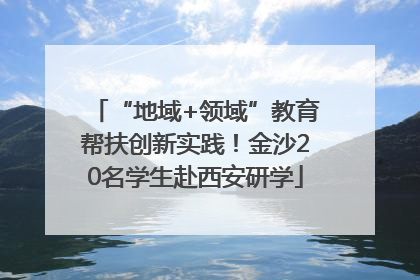 “地域+领域”教育帮扶创新实践！金沙20名学生赴西安研学
