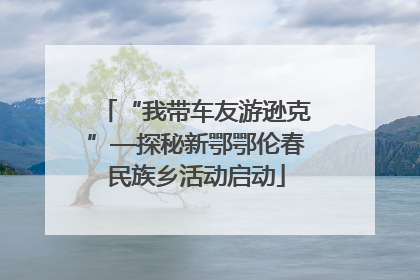 “我带车友游逊克”—探秘新鄂鄂伦春民族乡活动启动