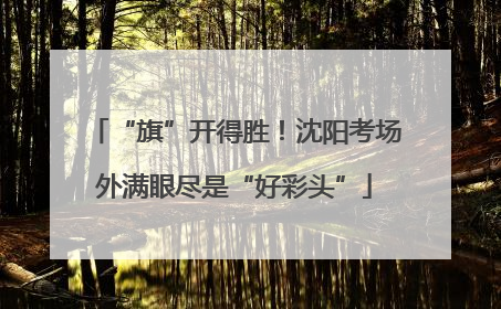 “旗”开得胜！沈阳考场外满眼尽是“好彩头”