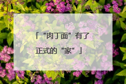 “肉丁面”有了正式的“家”