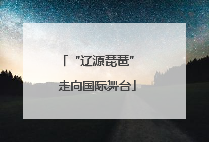 “辽源琵琶” 走向国际舞台