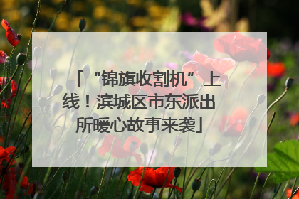 “锦旗收割机”上线！滨城区市东派出所暖心故事来袭