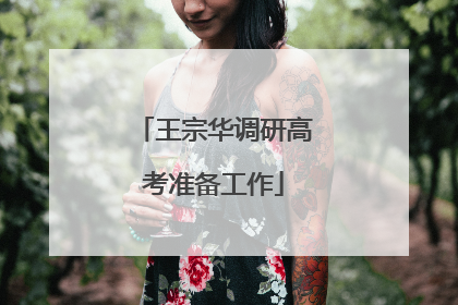 王宗华调研高考准备工作