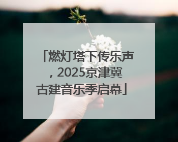 燃灯塔下传乐声，2025京津冀古建音乐季启幕