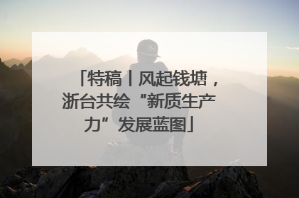 特稿丨风起钱塘，浙台共绘“新质生产力”发展蓝图