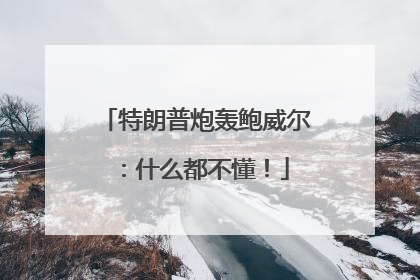 特朗普炮轰鲍威尔：什么都不懂！