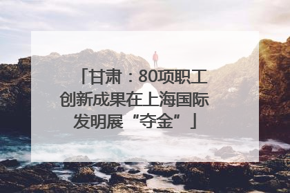 甘肃：80项职工创新成果在上海国际发明展“夺金”