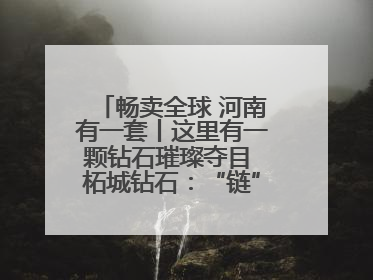 畅卖全球 河南有一套丨这里有一颗钻石璀璨夺目 柘城钻石：“链”就发展新动力