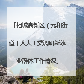 相城高新区（元和街道）人大工委调研新就业群体工作情况