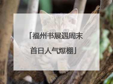 福州书展遇周末 首日人气爆棚