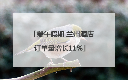 端午假期 兰州酒店订单量增长11%