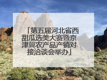第五届河北省西甜瓜选美大赛暨京津冀农产品产销对接洽谈会举办