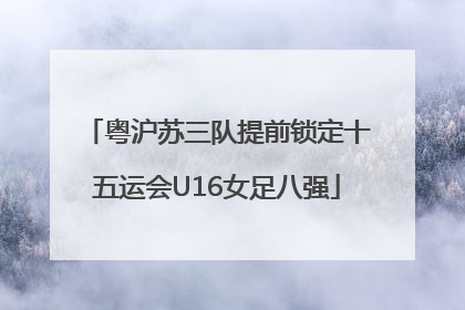 粤沪苏三队提前锁定十五运会U16女足八强