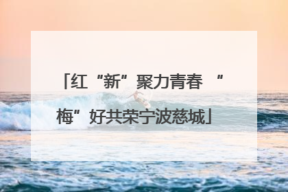 红“新”聚力青春 “梅”好共荣宁波慈城