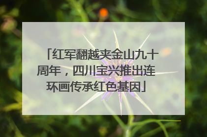 红军翻越夹金山九十周年，四川宝兴推出连环画传承红色基因