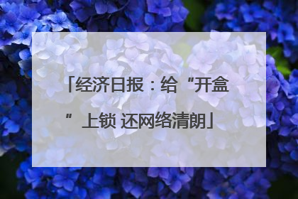 经济日报：给“开盒”上锁 还网络清朗