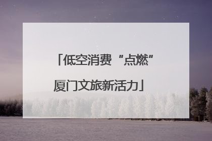低空消费“点燃”厦门文旅新活力