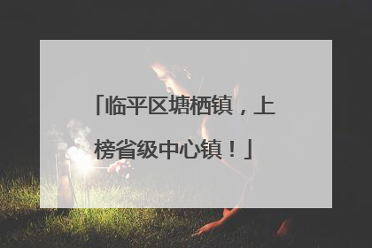 临平区塘栖镇，上榜省级中心镇！