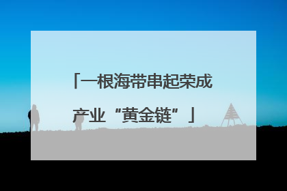 一根海带串起荣成产业“黄金链”