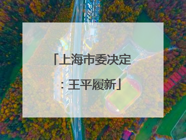 上海市委决定：王平履新