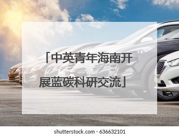 中英青年海南开展蓝碳科研交流