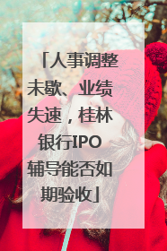 人事调整未歇、业绩失速，桂林银行IPO辅导能否如期验收