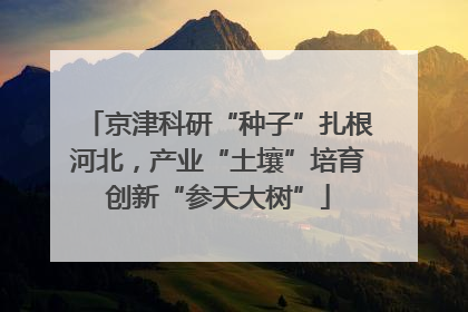 京津科研“种子”扎根河北，产业“土壤”培育创新“参天大树”