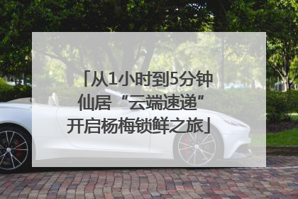 从1小时到5分钟 仙居“云端速递”开启杨梅锁鲜之旅