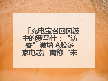 充电宝召回风波中的罗马仕：“访客”激增 A股多家电芯厂商称“未供货”