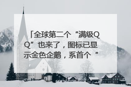 全球第二个“满级QQ”也来了，图标已显示金色企鹅，系首个“满级QQ”的小号
