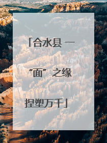 合水县 一“面”之缘 捏塑万千