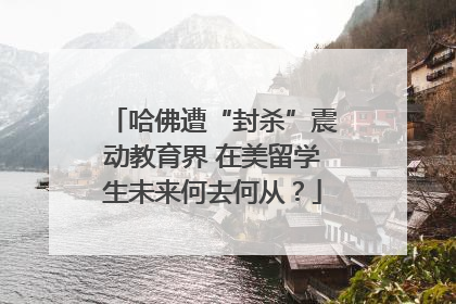 哈佛遭“封杀”震动教育界 在美留学生未来何去何从？