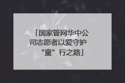 国家管网华中公司志愿者以爱守护“童”行之路