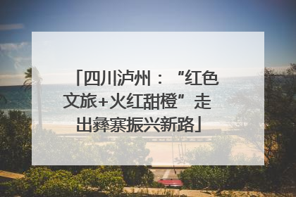 四川泸州：“红色文旅+火红甜橙”走出彝寨振兴新路