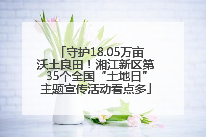 守护18.05万亩沃土良田！湘江新区第35个全国“土地日”主题宣传活动看点多