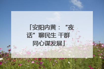 安阳内黄：“夜话”聊民生 干群同心谋发展