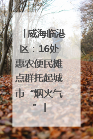 威海临港区：16处惠农便民摊点群托起城市“烟火气”