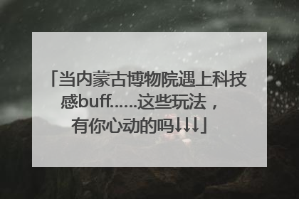 当内蒙古博物院遇上科技感buff……这些玩法，有你心动的吗↓↓↓