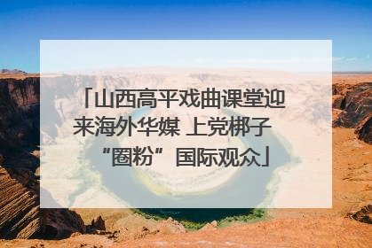 山西高平戏曲课堂迎来海外华媒 上党梆子“圈粉”国际观众