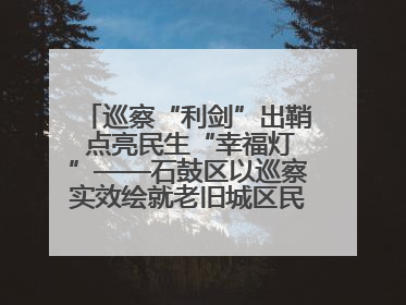 巡察“利剑”出鞘 点亮民生“幸福灯”——石鼓区以巡察实效绘就老旧城区民生新图景