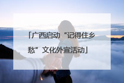 广西启动“记得住乡愁”文化外宣活动