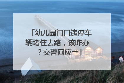 幼儿园门口违停车辆堵住去路，该咋办？交警回应→
