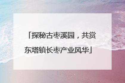 探秘古枣溪园，共赏东塔镇长枣产业风华