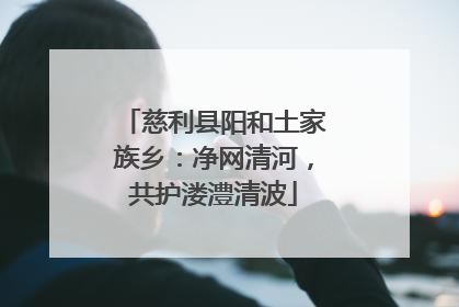 慈利县阳和土家族乡：净网清河，共护溇澧清波