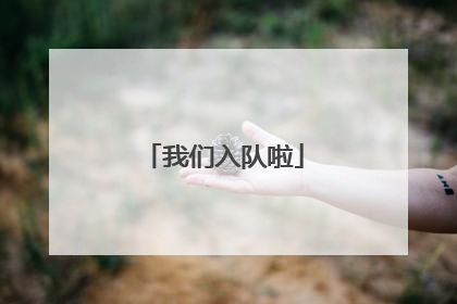 我们入队啦