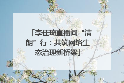 李佳琦直播间“清朗”行：共筑网络生态治理新桥梁